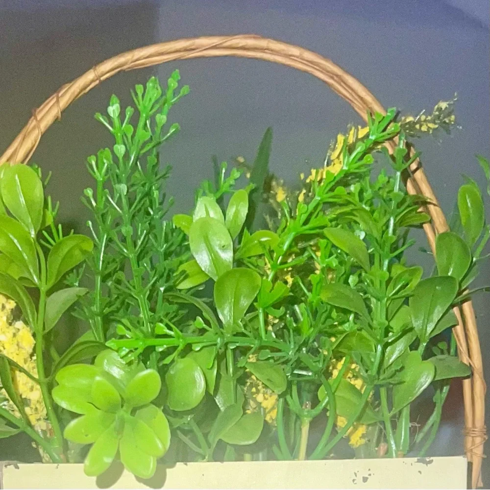 Rustic Faux Watering Can Flower Arrangement Farmhouse Decor Table / Shelf Accent